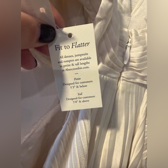 Abercrombie & Fitch Giselle Pleated Cutout Maxi Dress size Large NWT - Picture 7 of 8